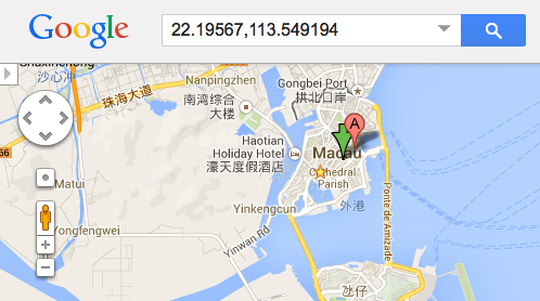 Google map result